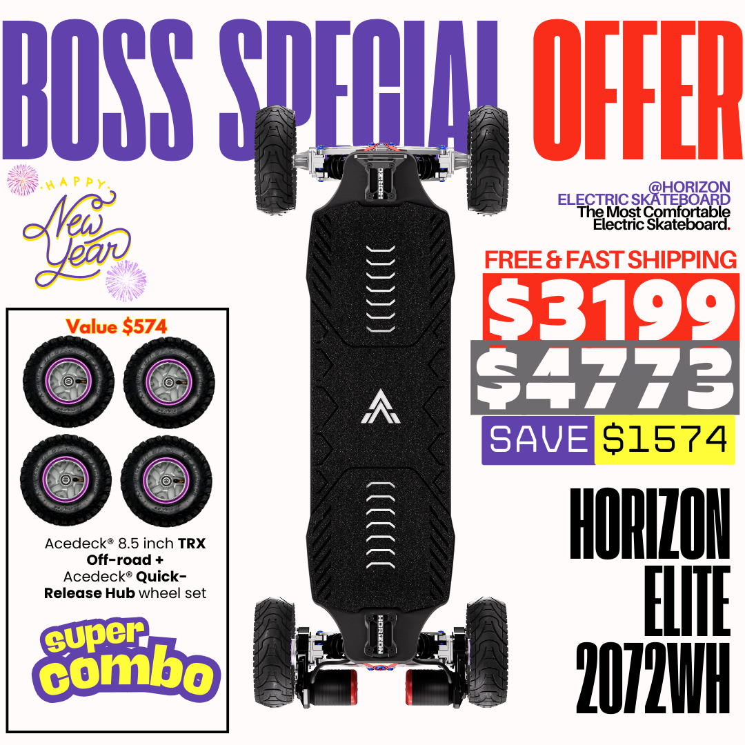 Acedeck® Horizon Electric Skateboard【Boss Special Offer】