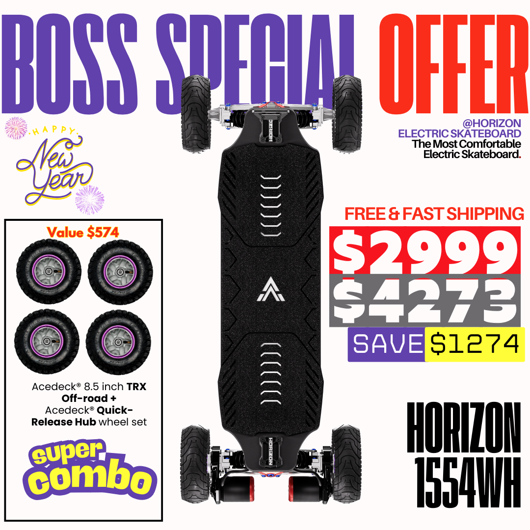 Acedeck® Horizon Electric Skateboard【Boss Special Offer】