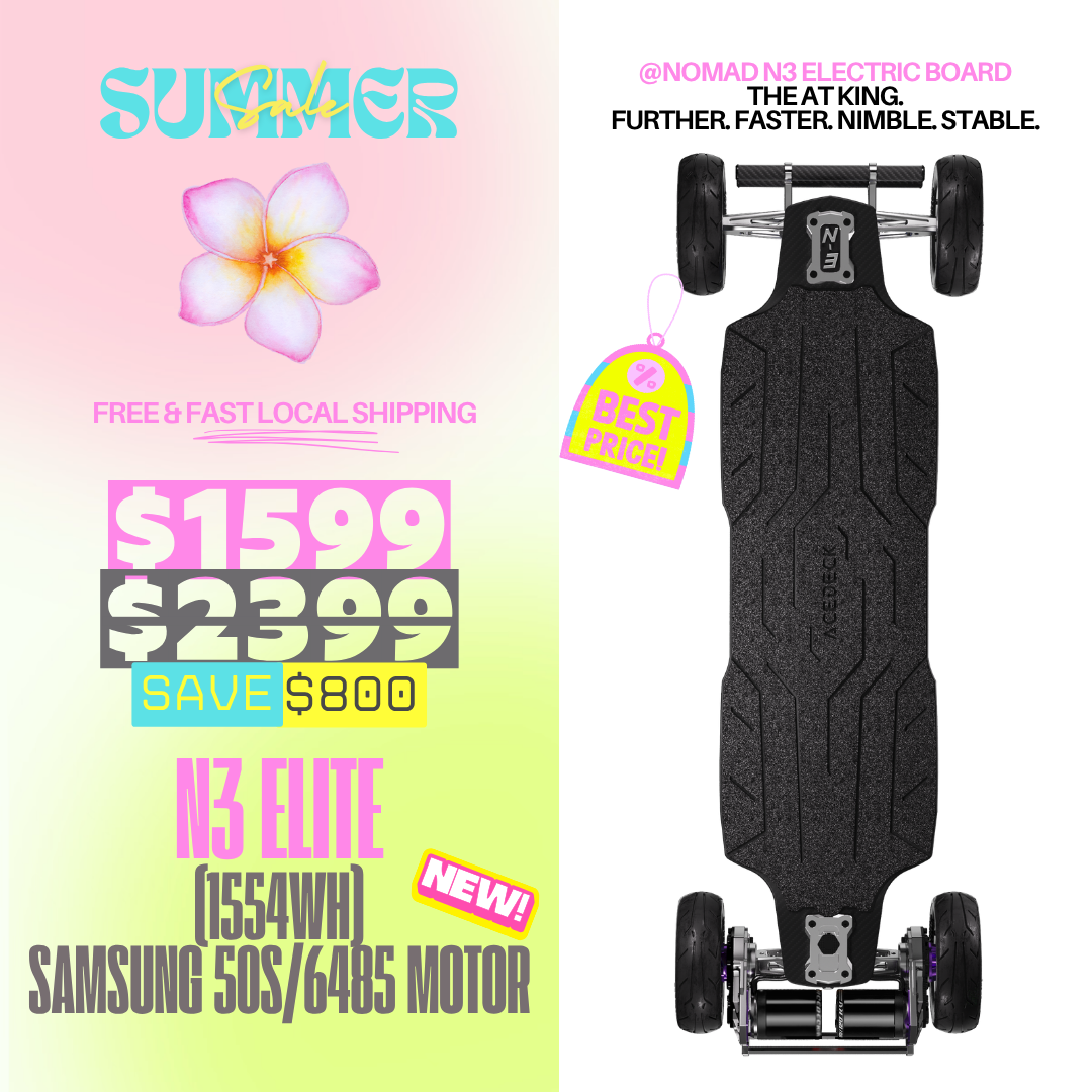 Acedeck® Nomad N3 Electric Skateboard-Best All-terrain Long Range Elec
