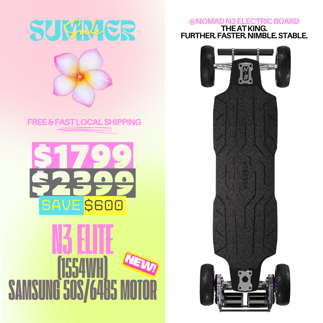 Acedeck® Nomad N3 Electric Skateboard-Best All-terrain Long Range Electric Skateboard