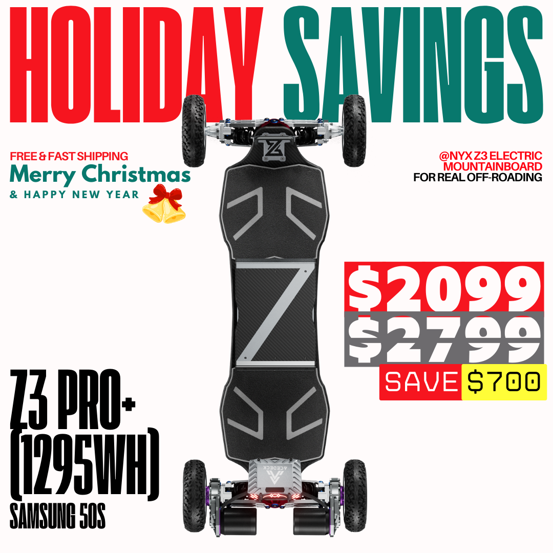 Acedeck® Nyx Z3 Off-road Electric Skateboard 2.0-Best for off-roading