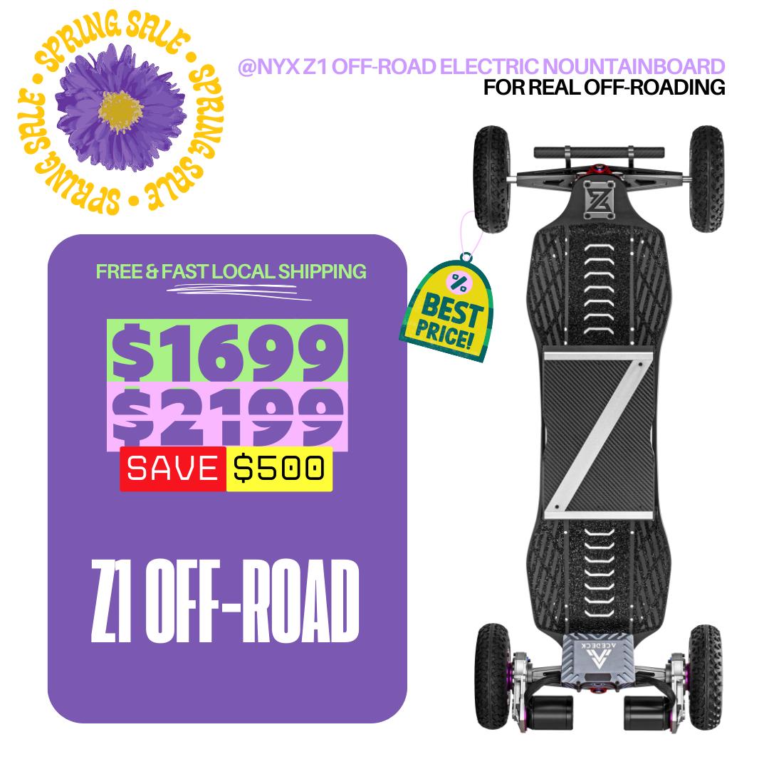 Acedeck® Nyx Z1 Electric Skateboard 2.0【Best Price】