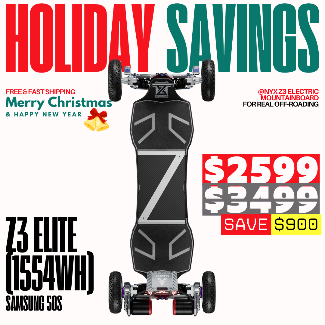 Acedeck® Nyx Z3 Off-road Electric Skateboard 2.0-Best for off-roading