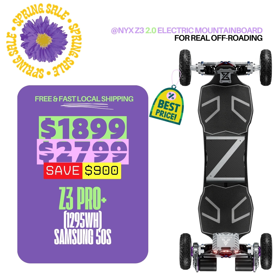 Acedeck® Nyx Z3 Off-road Electric Skateboard 2.0-Best off-road electric skateboard