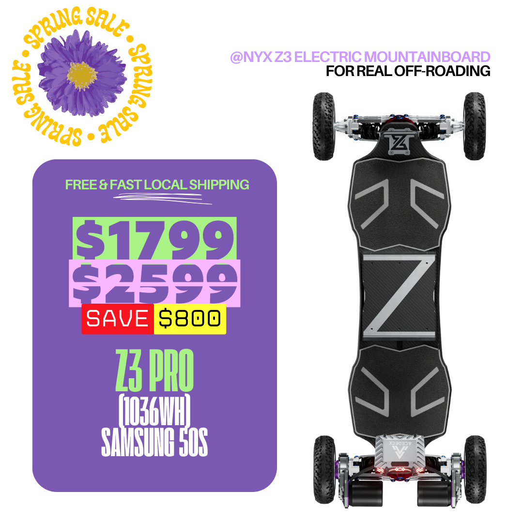 Acedeck® Nyx Z3 Off-road Electric Skateboard 2.0-Best off-road electric skateboard