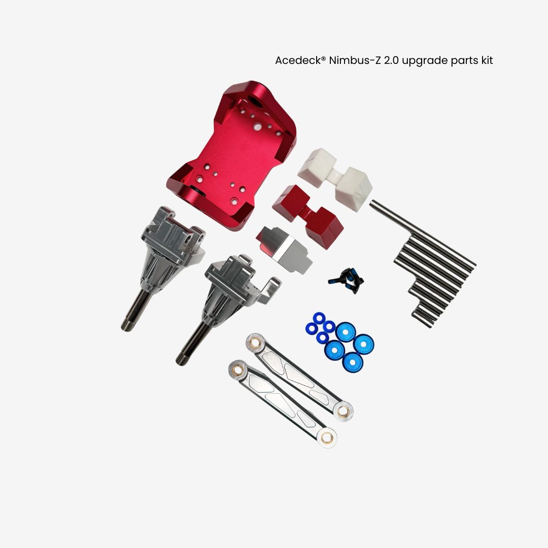 Acedeck® CNC Nimbus-Z 2.0 shock-absorbing truck upgrade parts kit-Super Deal