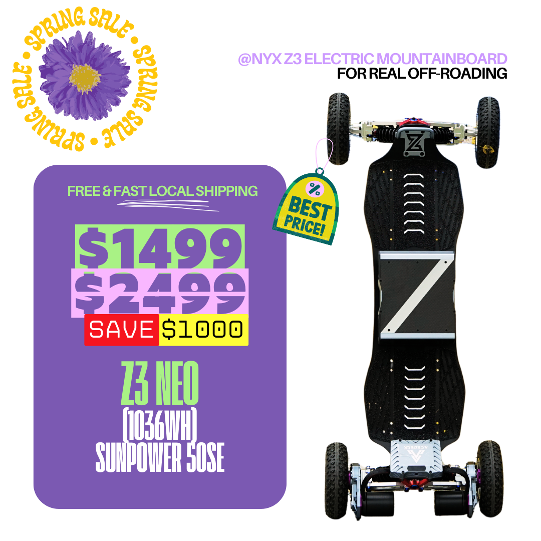 Acedeck® Nyx Z3 Off-road Electric Skateboard 2.0-Best off-road electric skateboard