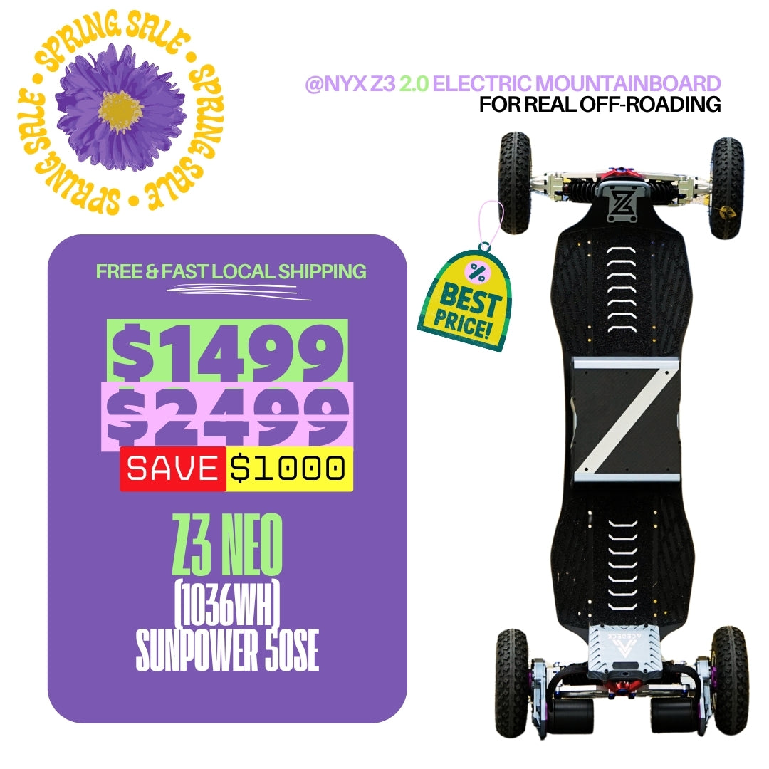 Acedeck® Nyx Z3 Off-road Electric Skateboard 2.0-Best off-road electric skateboard