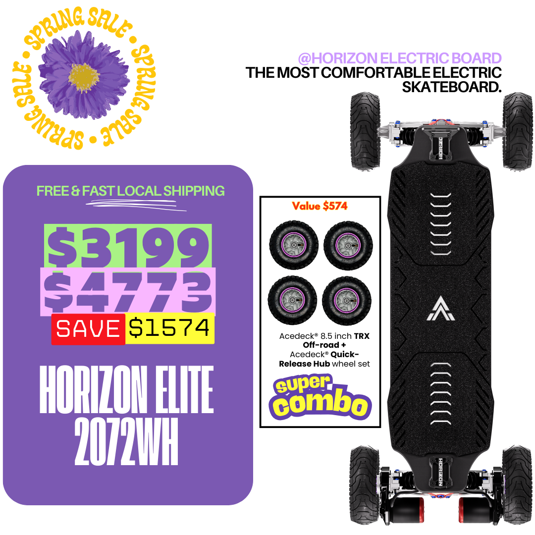 Acedeck® Horizon Electric Skateboard- Best Independent Suspension Electric Skateboards