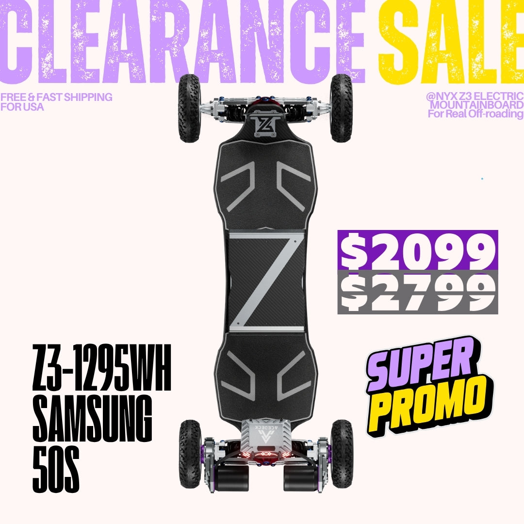 Acedeck® Nyx Z3 Off-road Electric Skateboard【Clearance Sale】