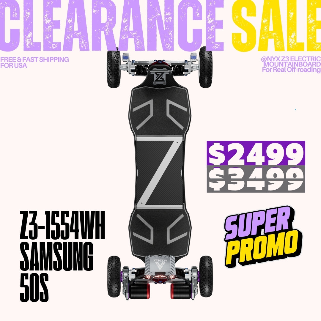 Acedeck® Nyx Z3 Off-road Electric Skateboard【Clearance Sale】