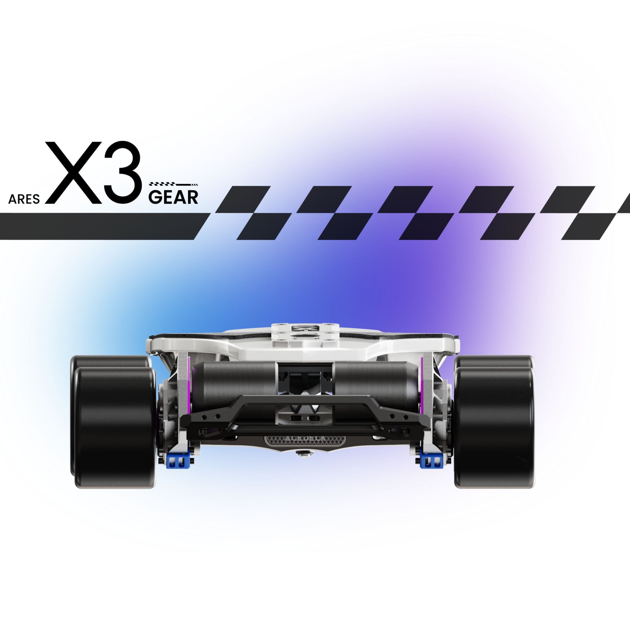 Acedeck® Ares X3 GEAR Electric Skateboard-Most Powerful Electric Skateboard for Street/Carbon Fiber