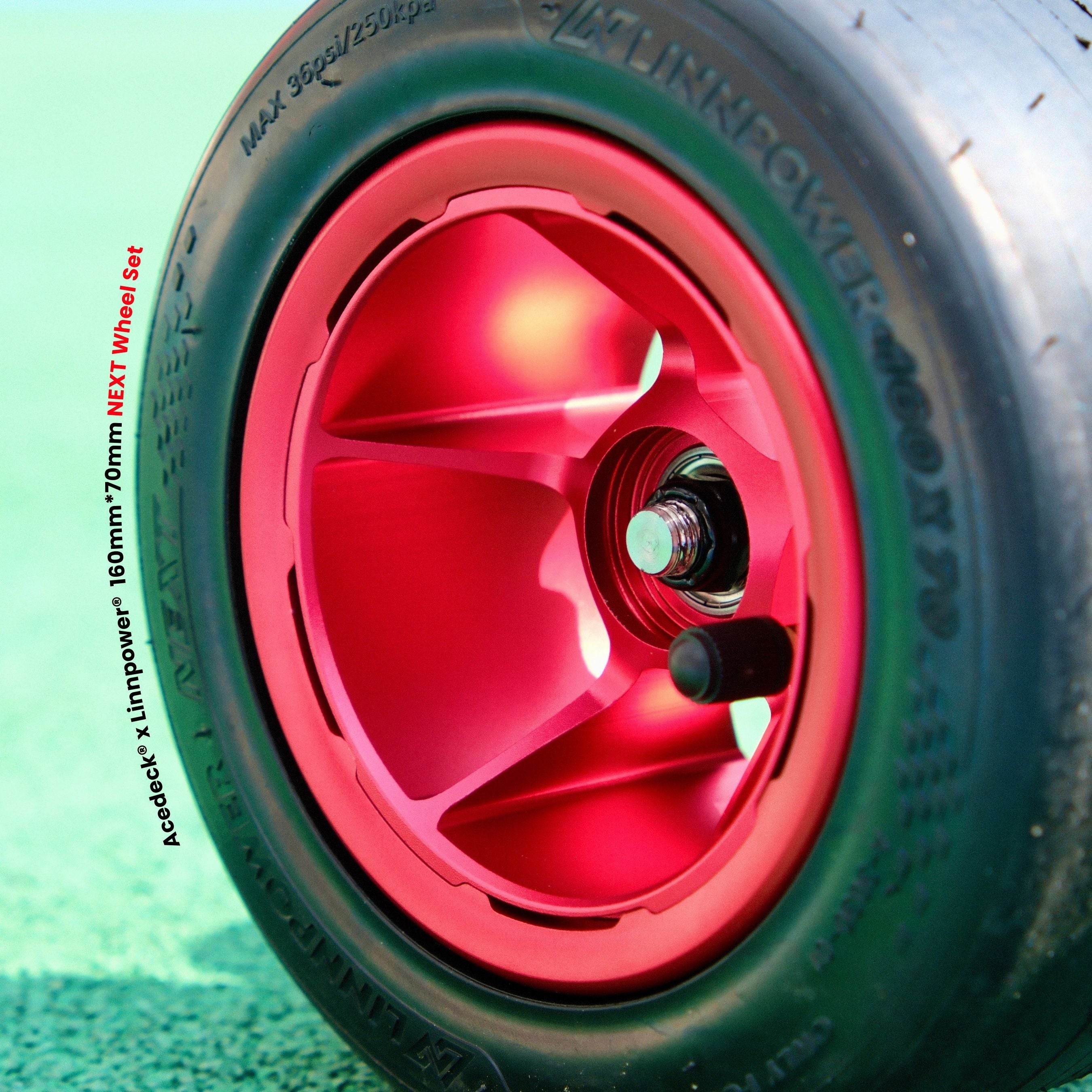 Acedeck®x Linnpower® NEXT Racing Wheel Set/Hub/ Slick Tire/ 9in Tire