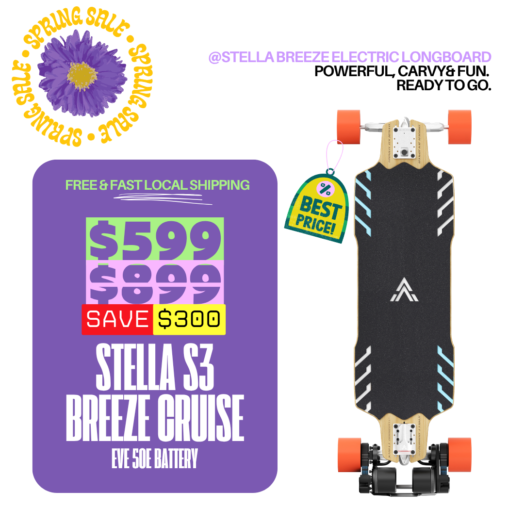Acedeck® Stella S3 Breeze Electric Longboard-Powerful& Long Range