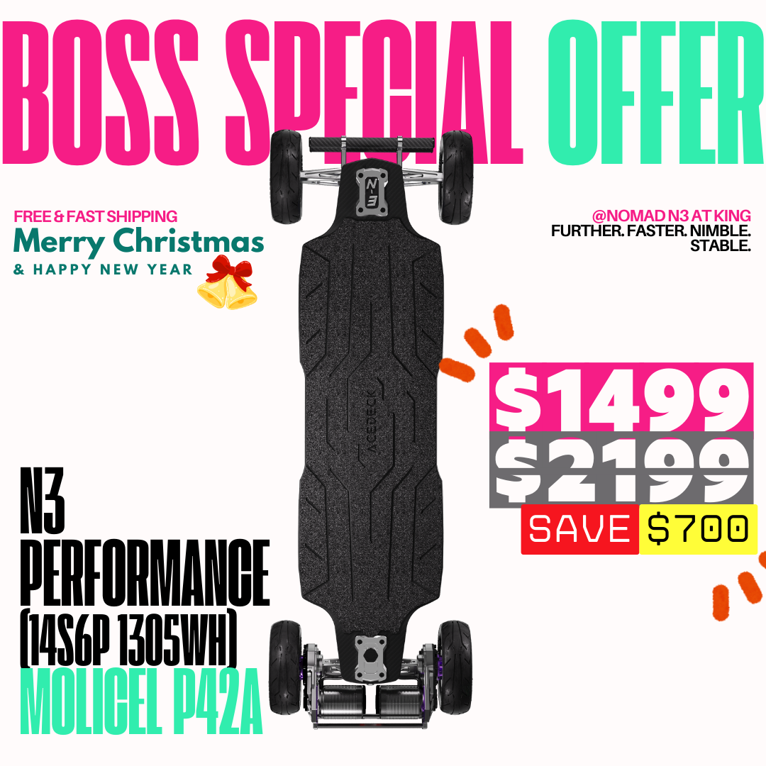 Acedeck® Nomad N3 Electric Skateboard【Boss Special Offer】