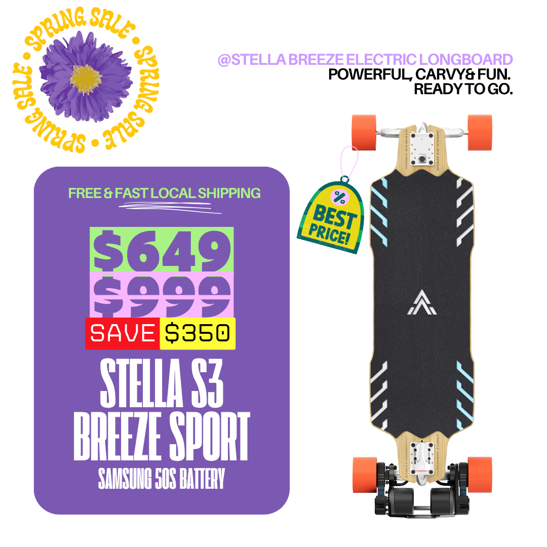 Acedeck® Stella S3 Breeze Electric Longboard-Powerful& Long Range