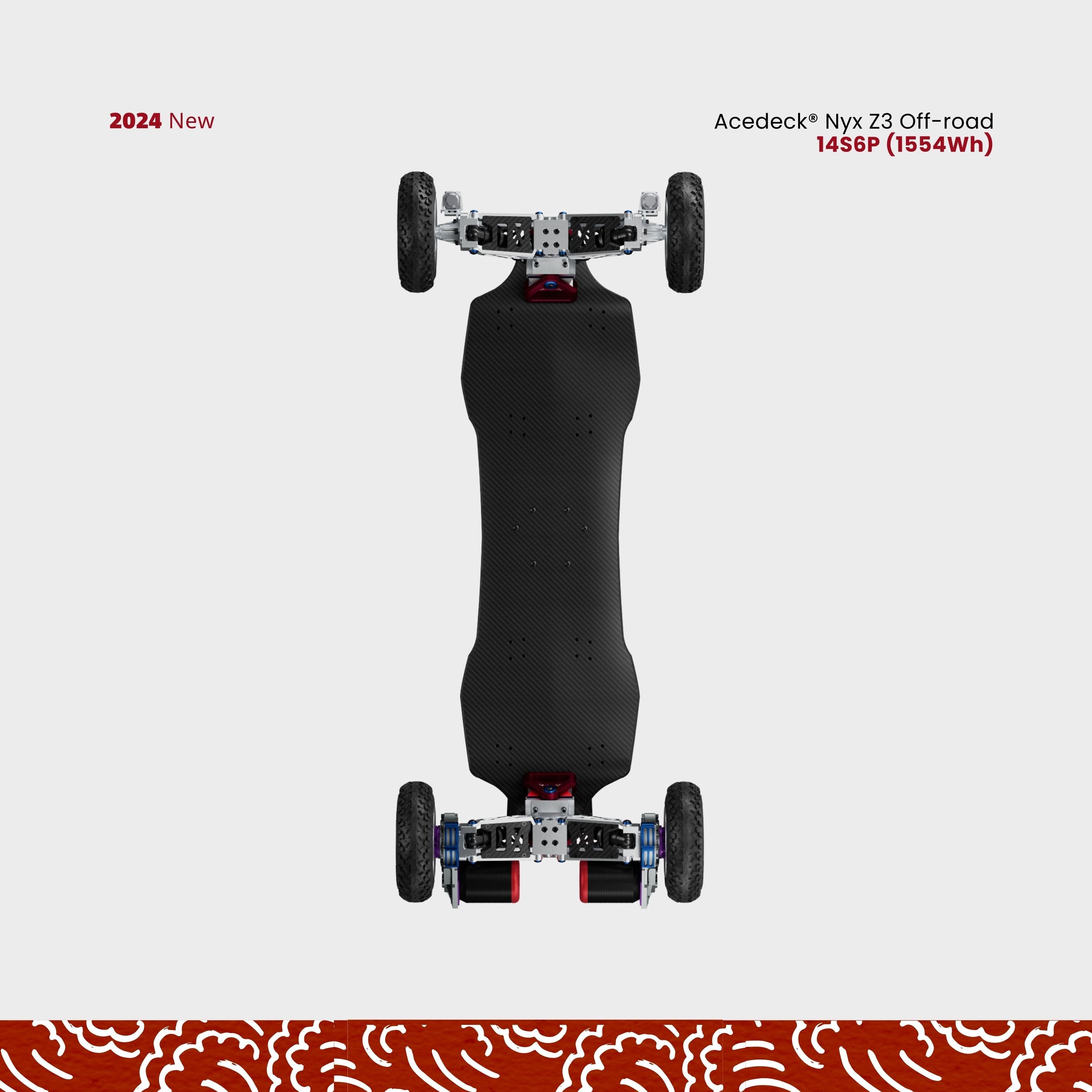 Acedeck® Nyx Z3 Off-road Electric Skateboard