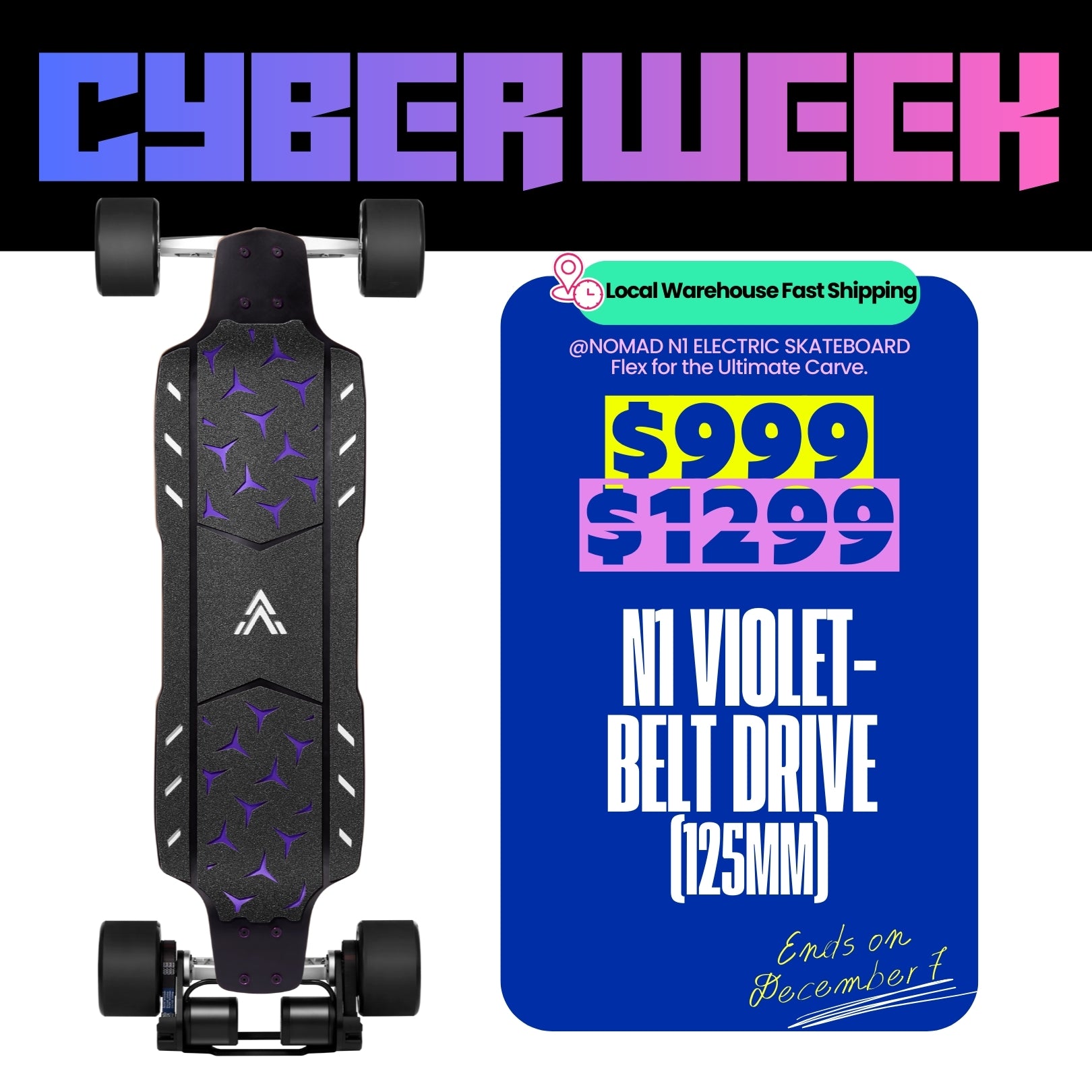 Acedeck® Nomad N1 Electric Skateboard