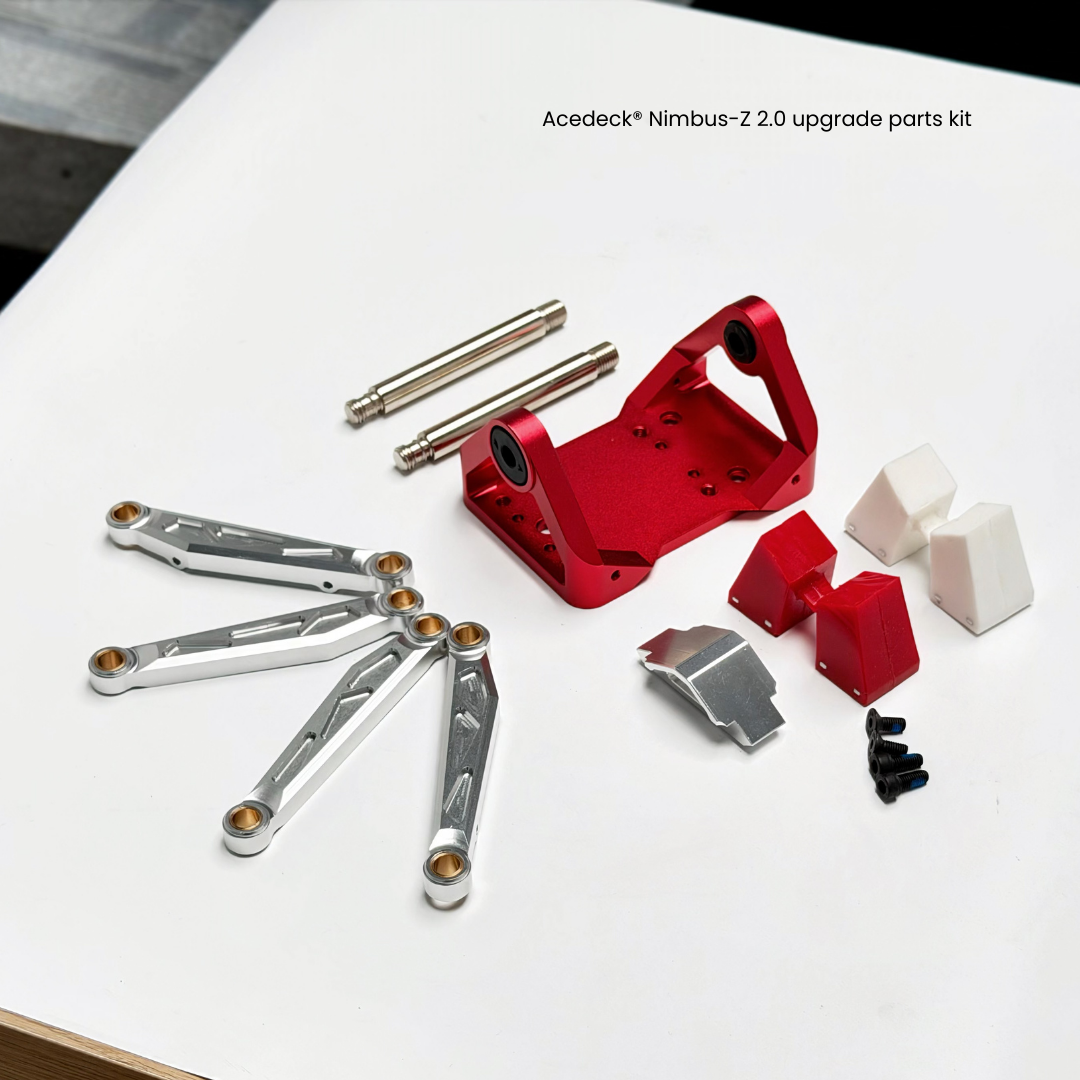 Acedeck® CNC Nimbus-Z 2.0 shock-absorbing truck upgrade parts kit