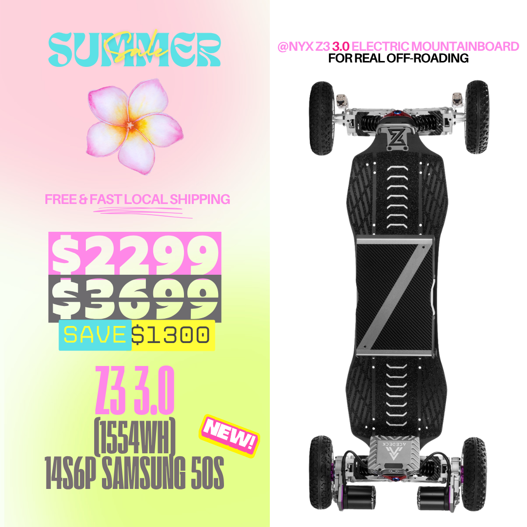 Acedeck® Nyx Z3 Off-road Electric Skateboard 3.0-Best off-road electric skateboard