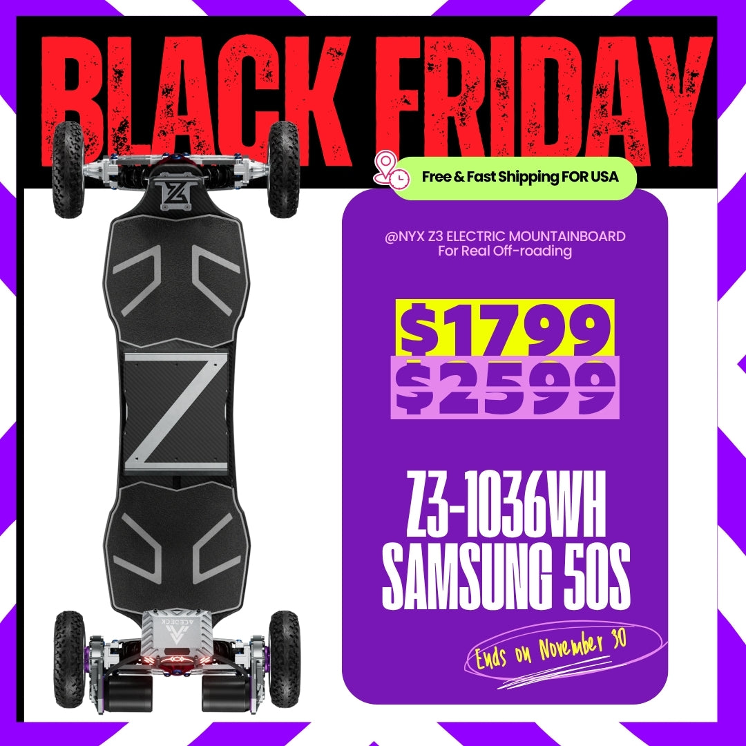 Acedeck® Nyx Z3 Off-road Electric Skateboard