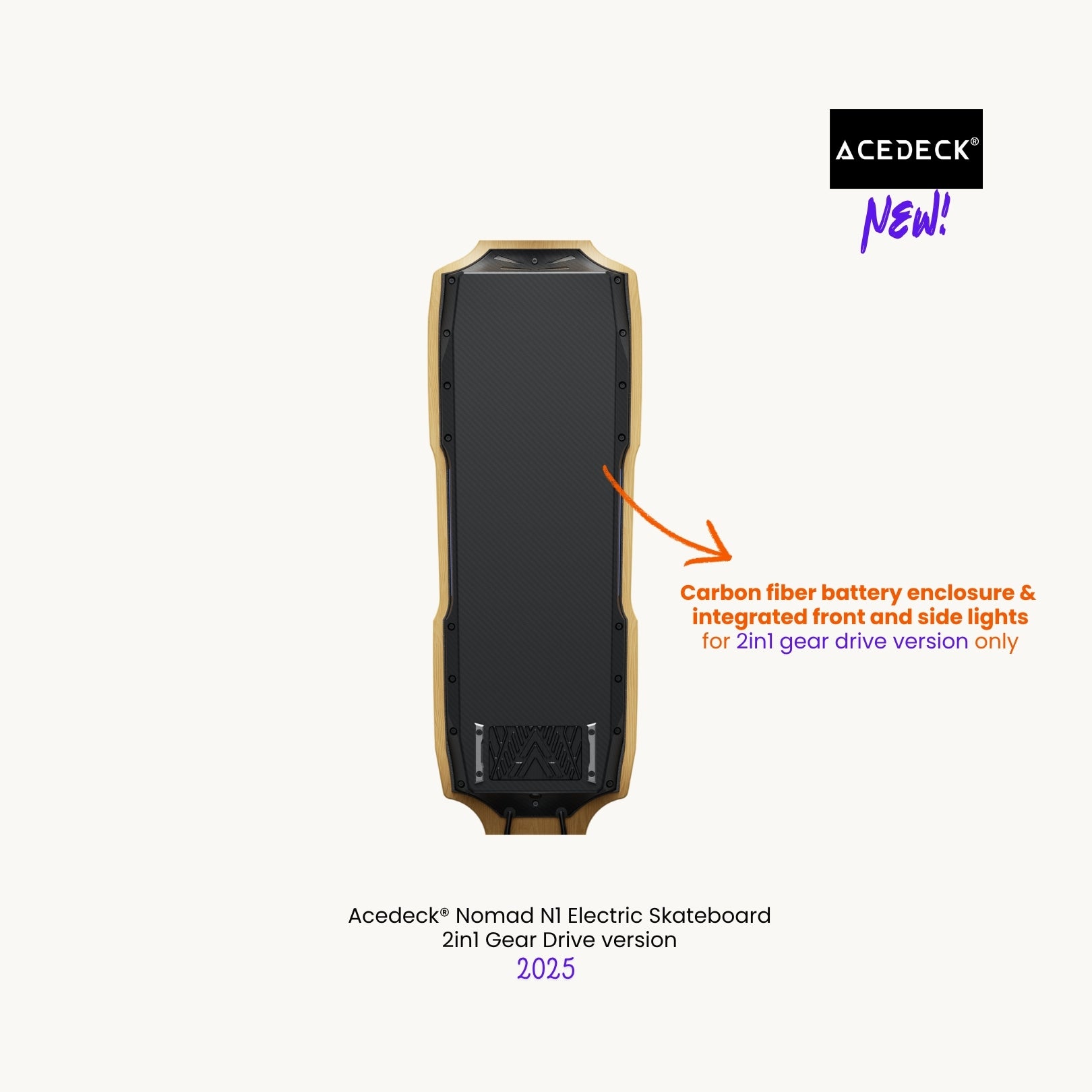 Acedeck® Nomad N1 Electric Skateboard