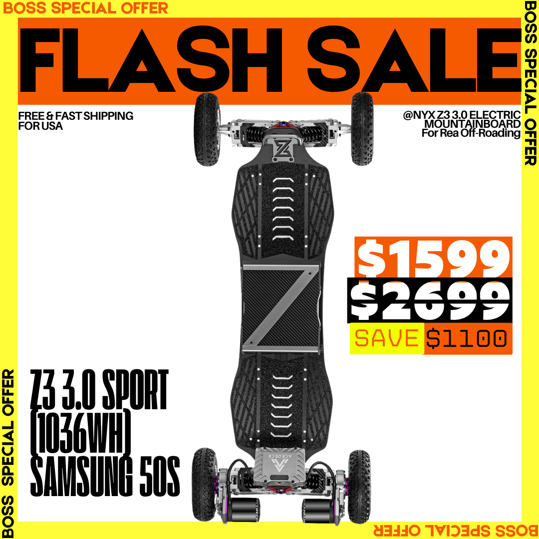 Acedeck® Nyx Z3 Off-road Electric Skateboard 3.0-Best off-road electric skateboard