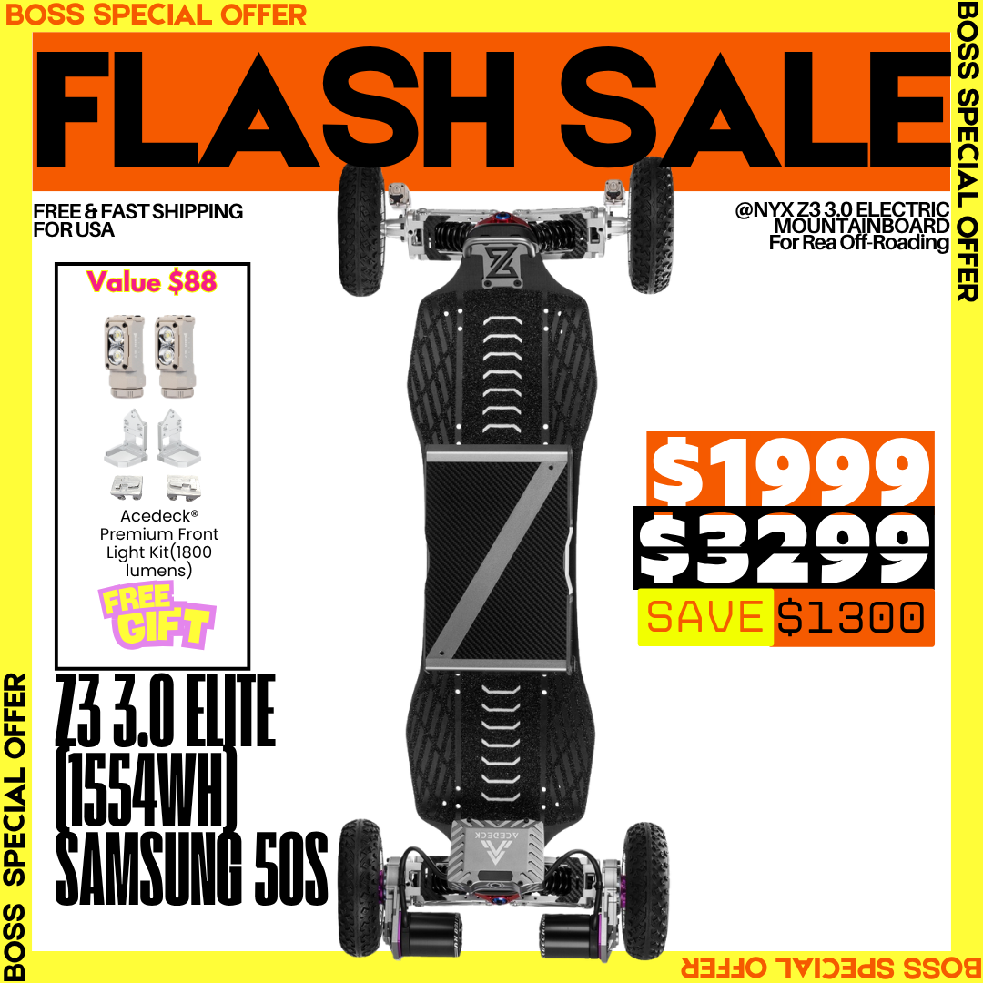 Acedeck® Nyx Z3 Off-road Electric Skateboard 3.0-Best off-road electric skateboard