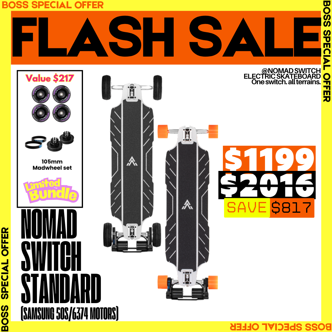Acedeck® Nomad Switch Electric Skateboard-Best 2in1 Electric Skateboard Acedeck® Electric Skateboards