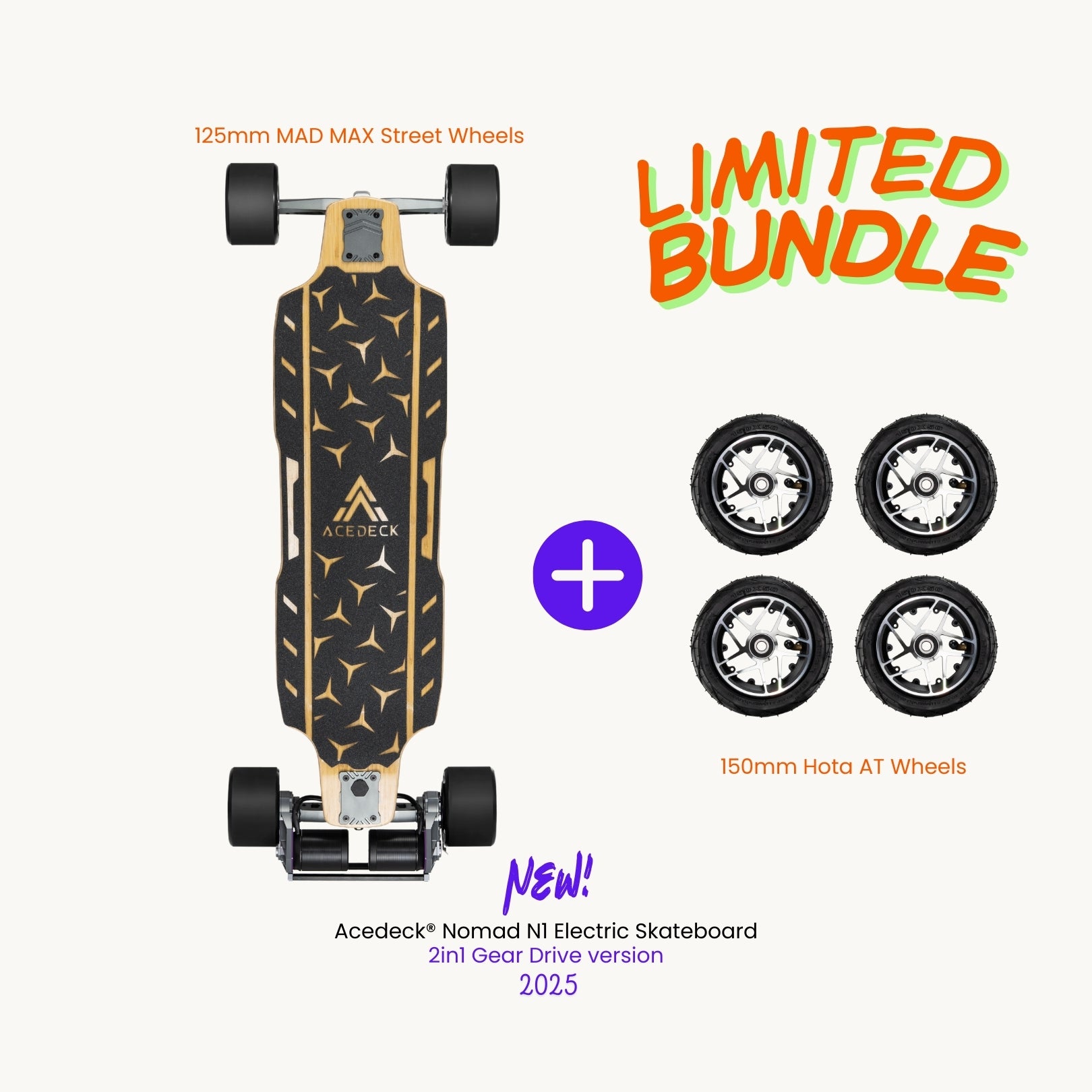 Acedeck® Nomad N1 Electric Skateboard【Flash Sale】