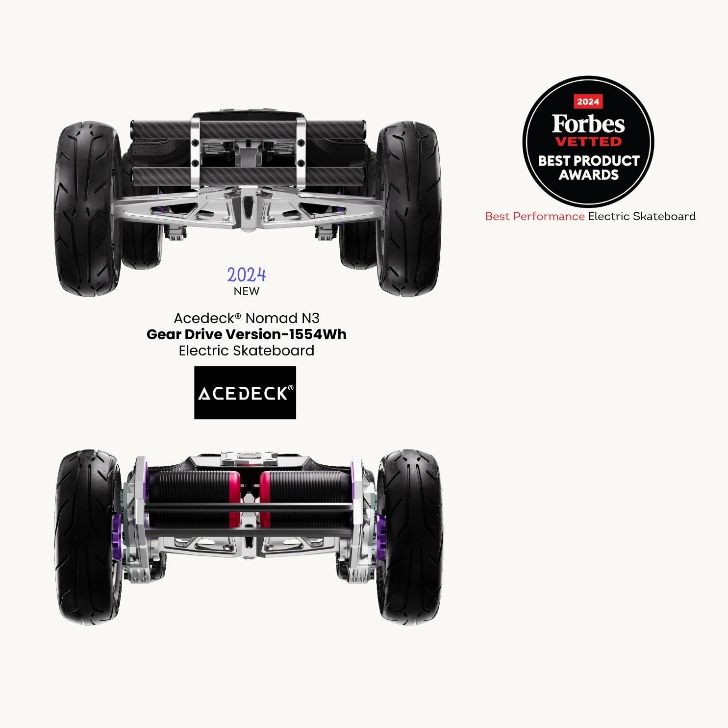 Acedeck® Nomad N3 Electric Skateboard【Clearance Sale】