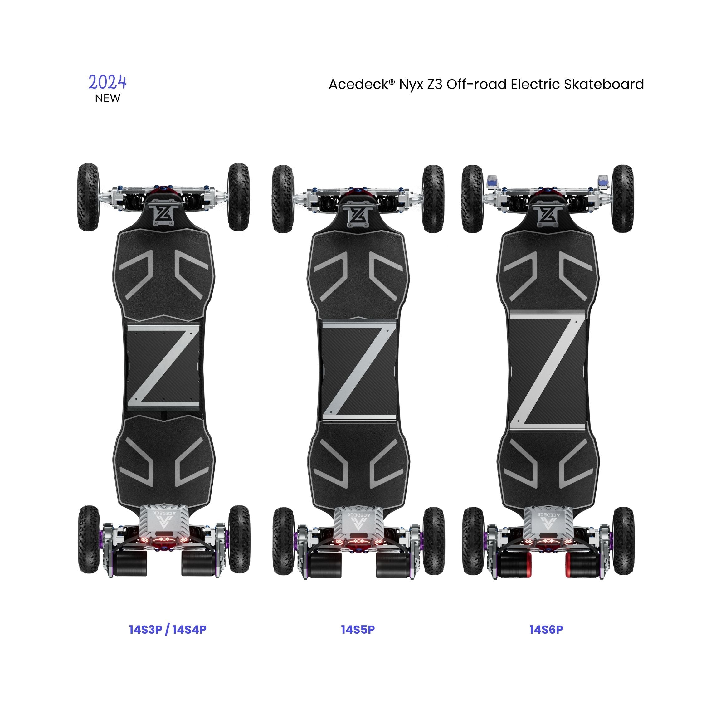 Acedeck® Nyx Z3 Off-road Electric Skateboard-Best for off-roading