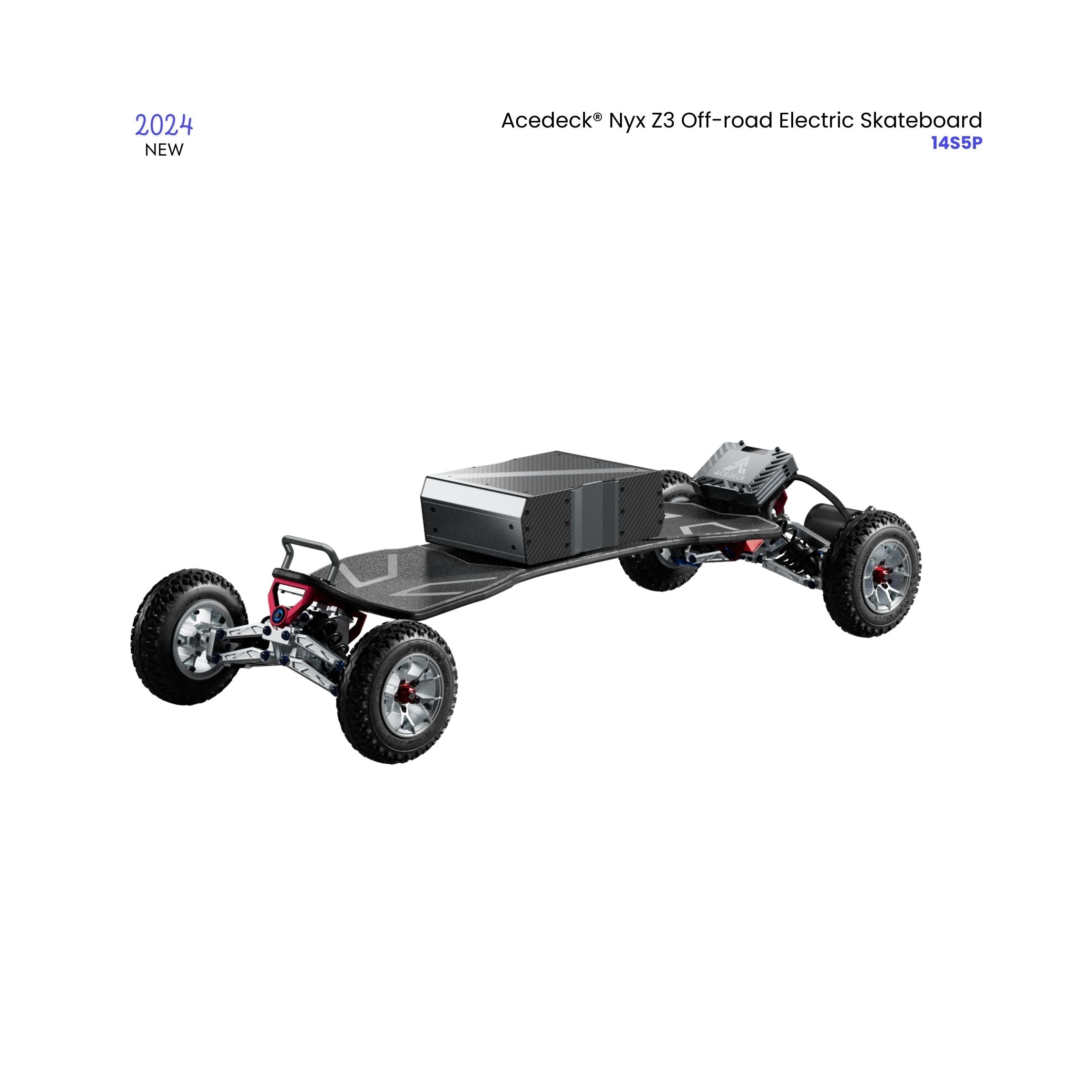 Acedeck® Nyx Z3 Off-road Electric Skateboard-Best for off-roading