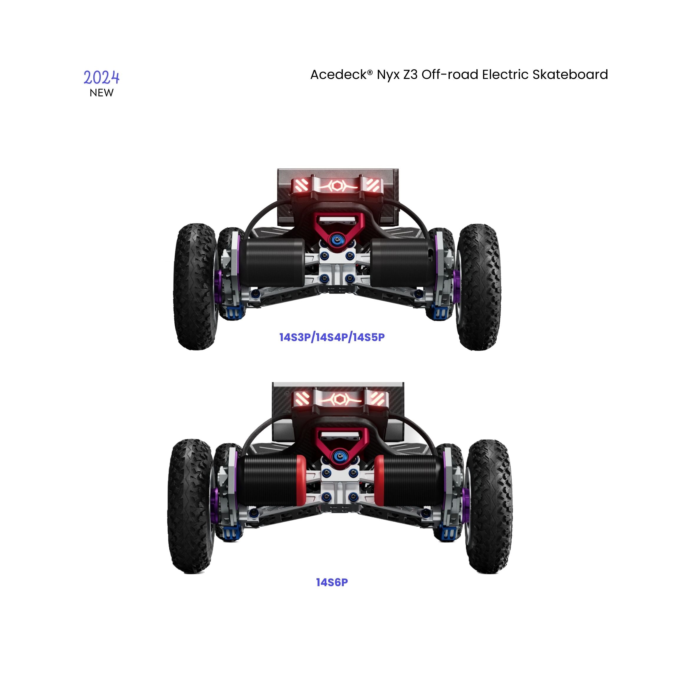 Acedeck® Nyx Z3 Off-road Electric Skateboard【Clearance Sale】