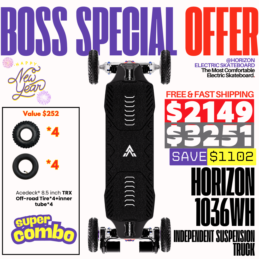 Acedeck® Horizon Electric Skateboard【Boss Special Offer】