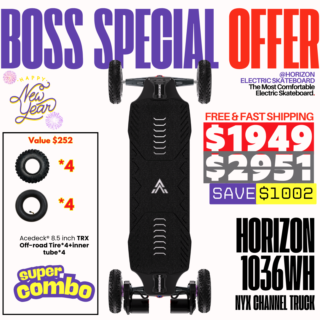 Acedeck® Horizon Electric Skateboard【Boss Special Offer】