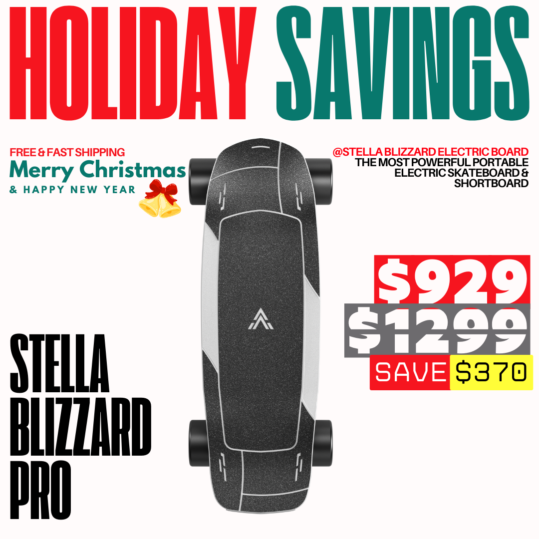 Acedeck® Stella Blizzard-Most Powerful Portable Electric Skateboard & Shortboard