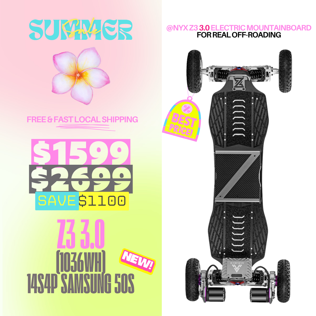 Acedeck® Nyx Z3 Off-road Electric Skateboard 3.0-Best off-road electric skateboard
