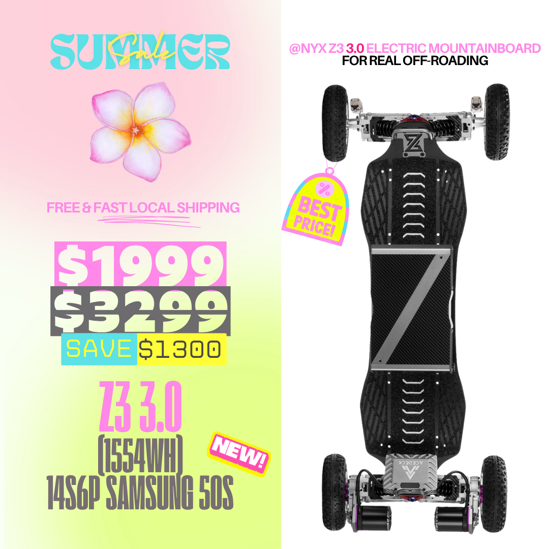 Acedeck® Nyx Z3 Off-road Electric Skateboard 3.0-Best off-road electric skateboard