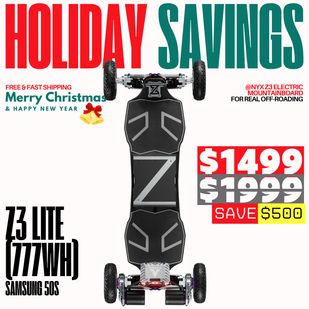 Acedeck® Nyx Z3 Off-road Electric Skateboard 2.0-Best for off-roading