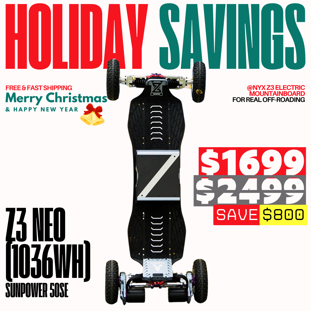 Acedeck® Nyx Z3 Off-road Electric Skateboard 2.0-Best for off-roading