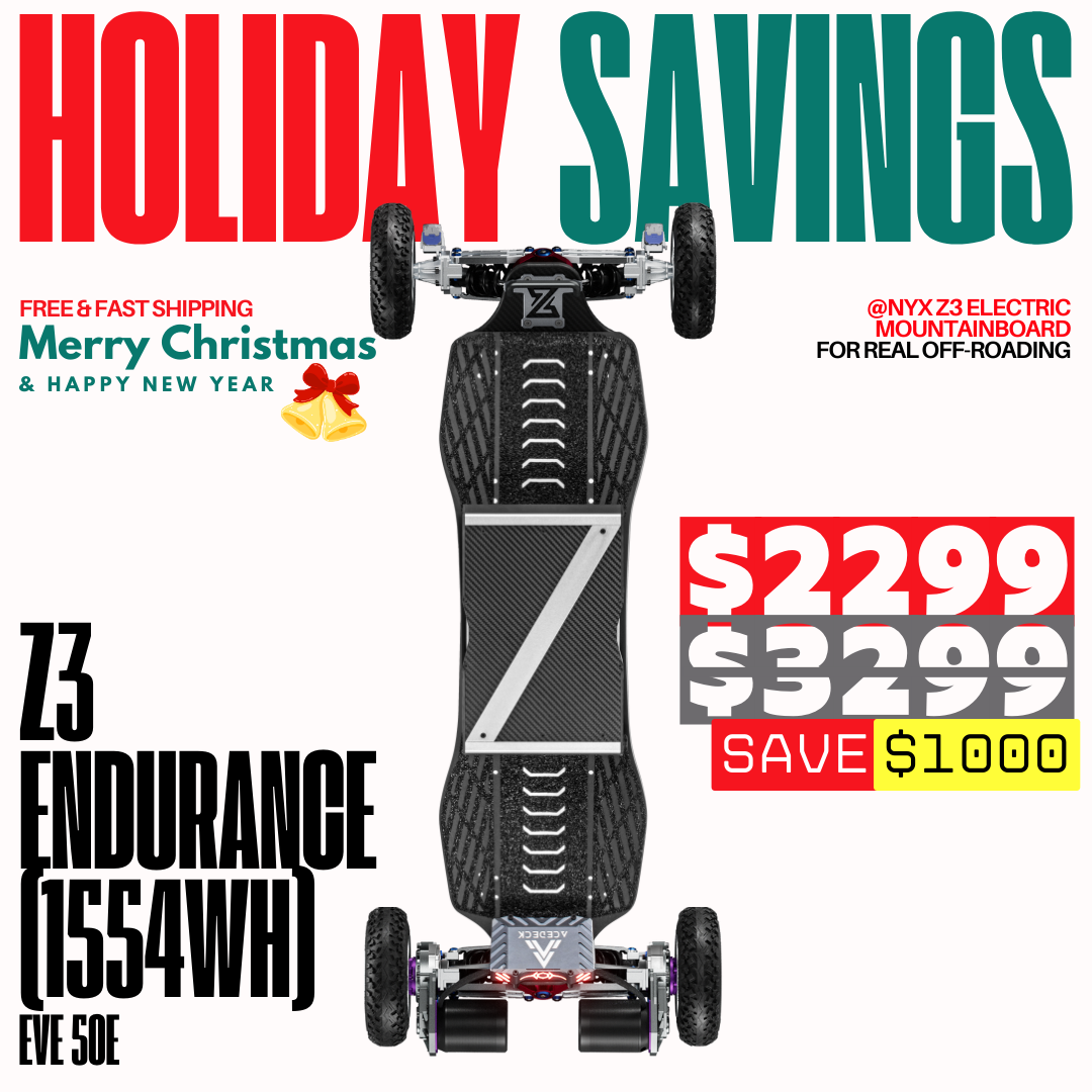 Acedeck® Nyx Z3 Off-road Electric Skateboard 2.0-Best for off-roading