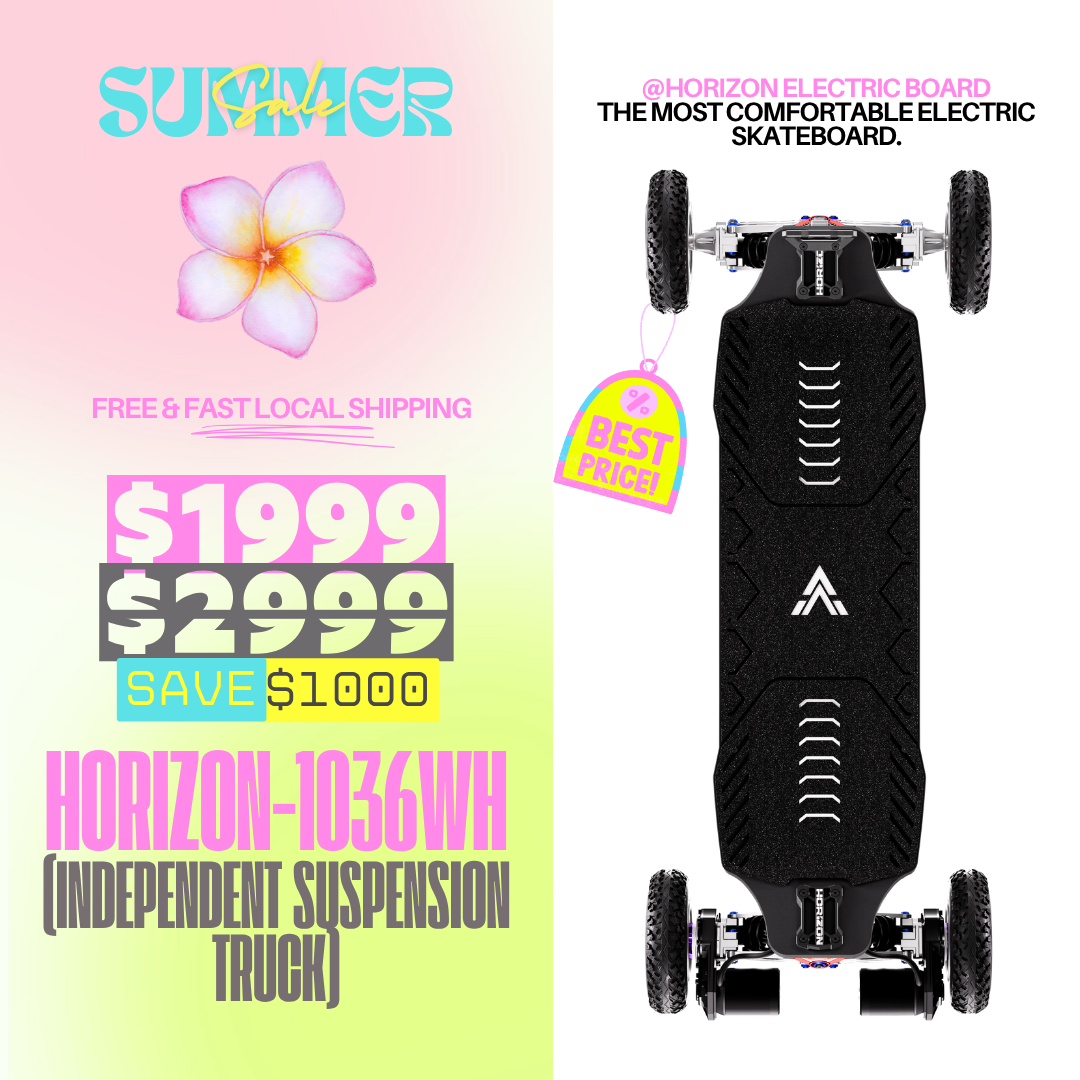 Acedeck® Horizon Electric Skateboard- Best Independent Suspension Electric Skateboards