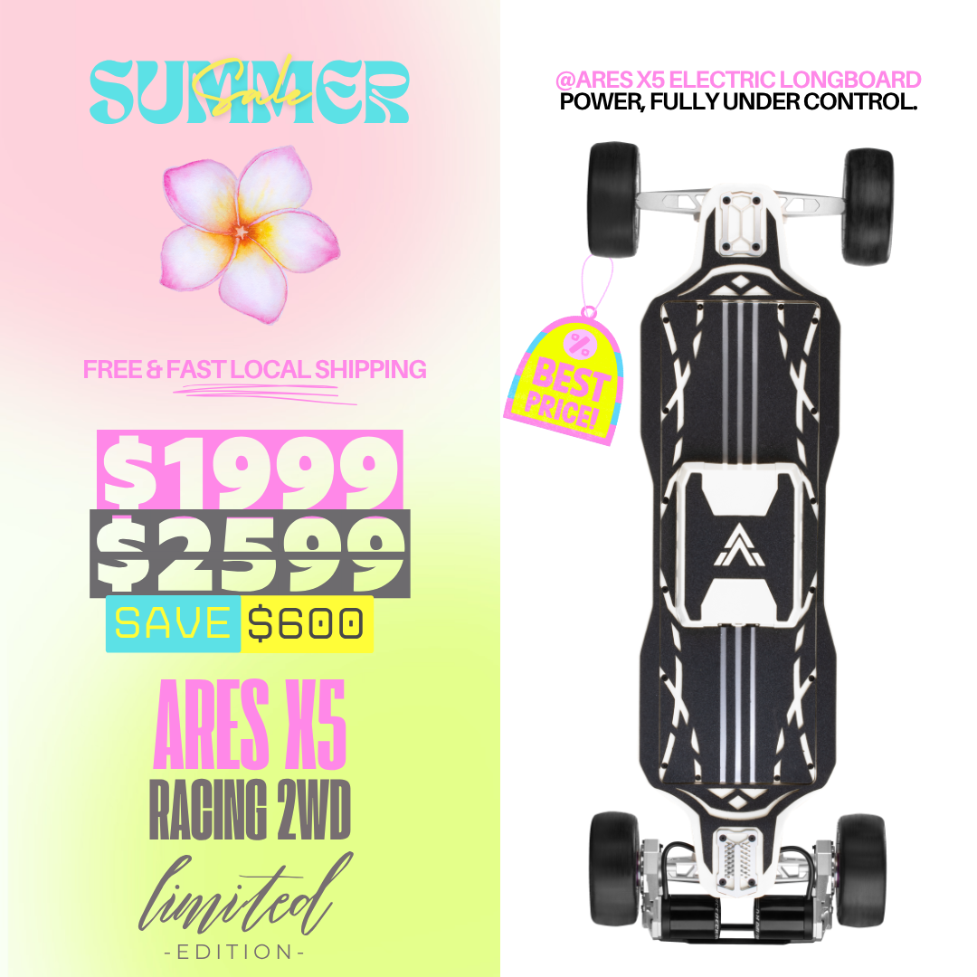 Acedeck® Ares X5 Electric Skateboard-High Performance All-terrain/ Carbon Fiber