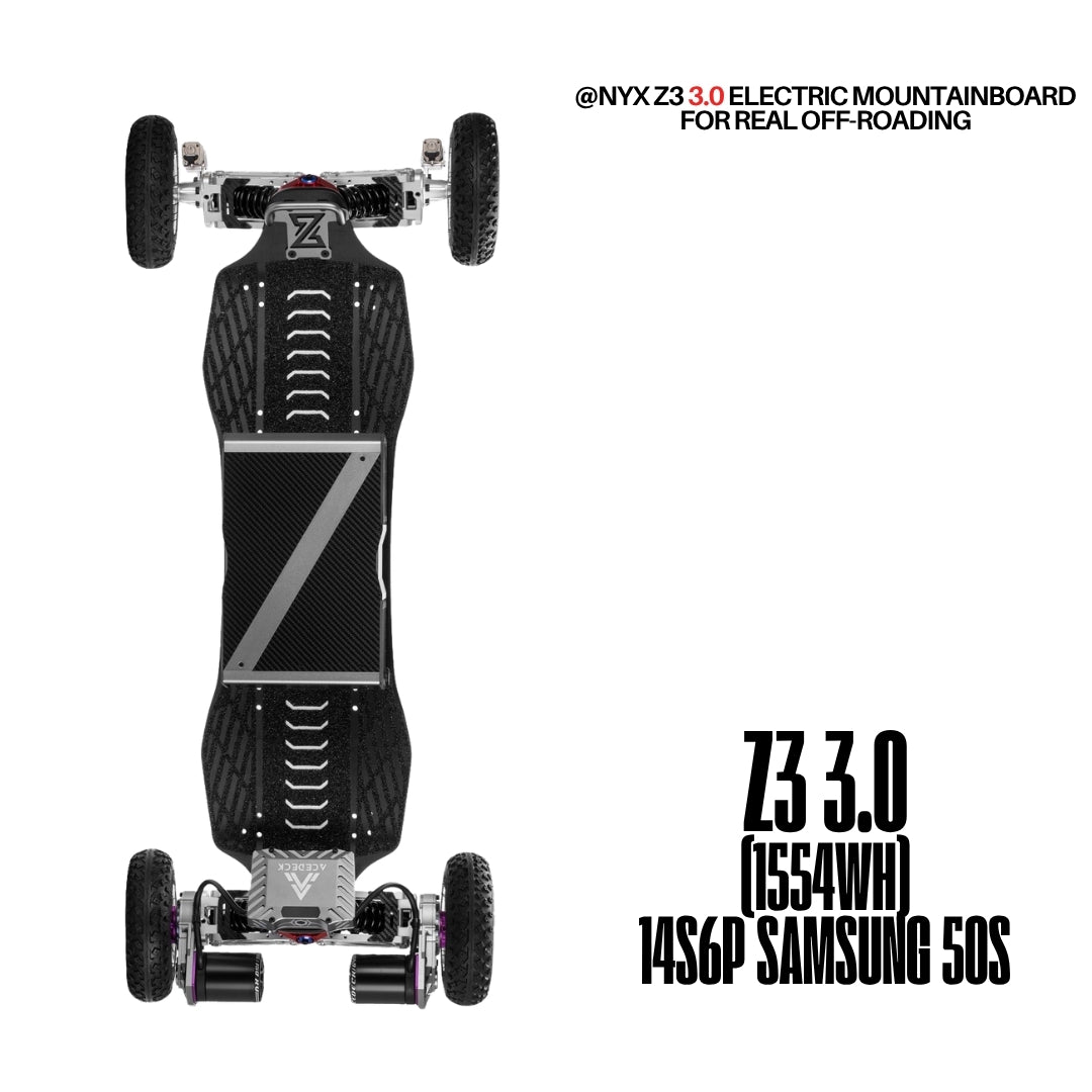 Acedeck® Nyx Z3 Off-road Electric Skateboard 3.0-Best off-road electric skateboard Acedeck® Electric Skateboards