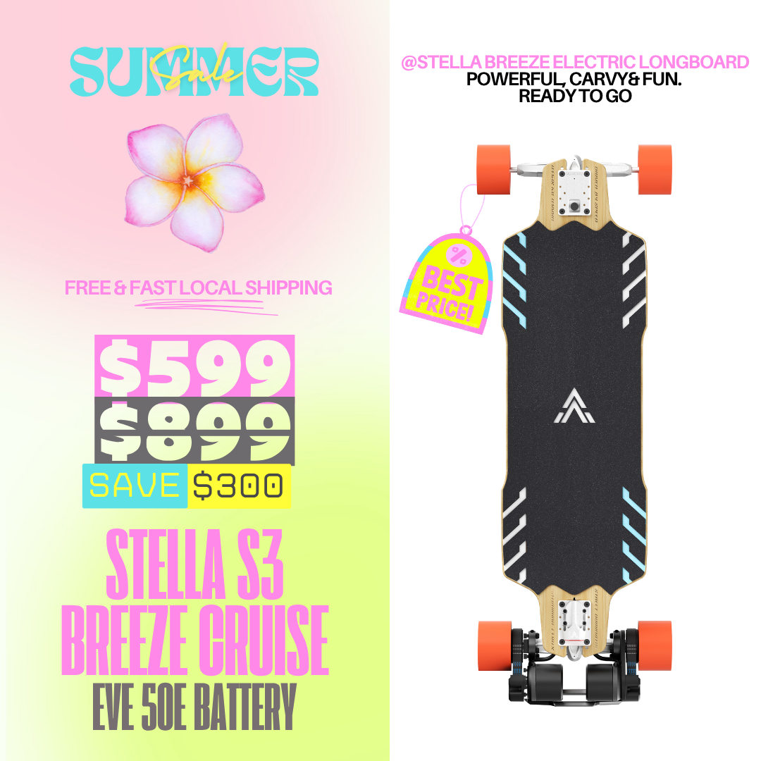 Acedeck® Stella S3 Breeze Electric Longboard-Powerful& Long Range
