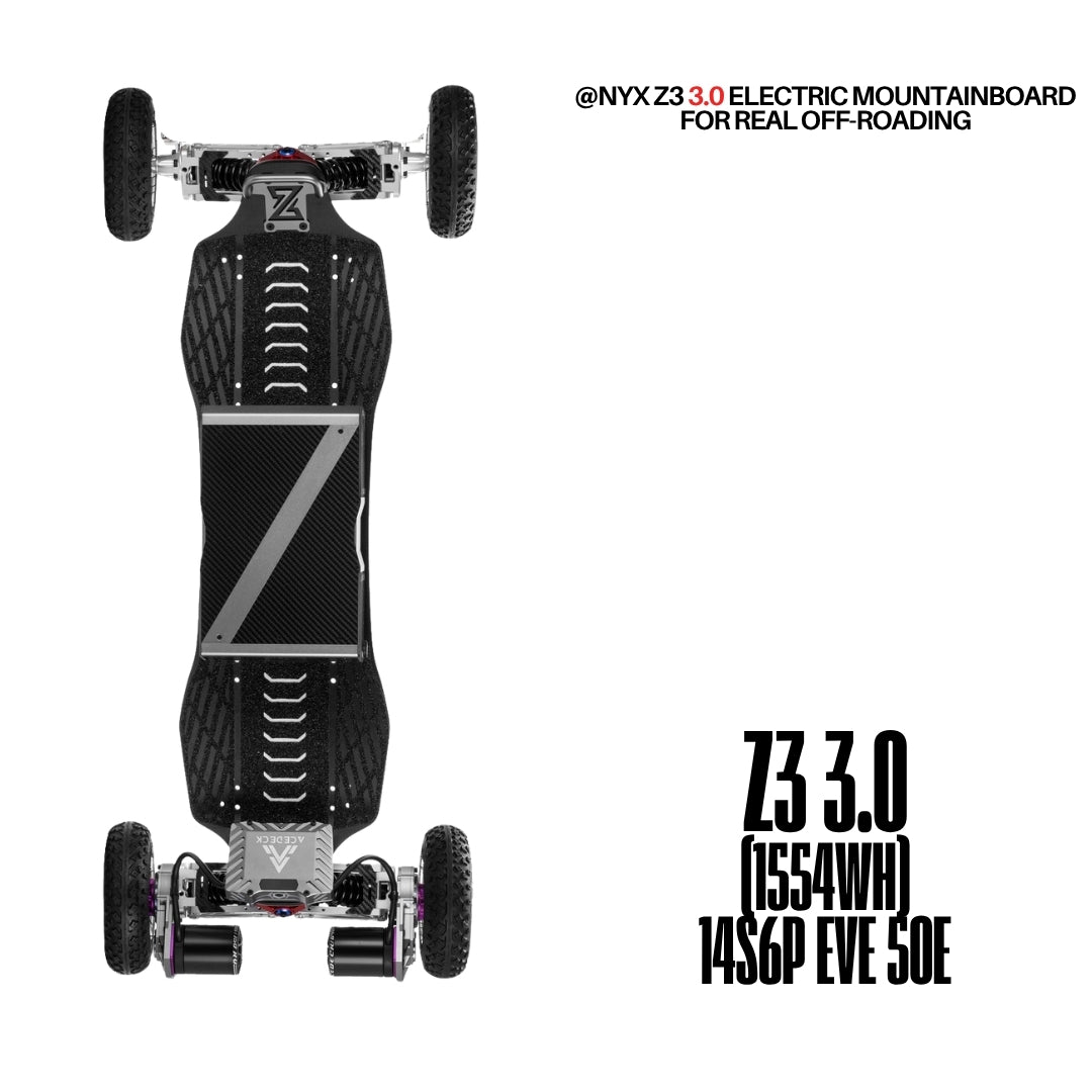 Acedeck® Nyx Z3 Off-road Electric Skateboard 3.0-Best off-road electric skateboard Acedeck® Electric Skateboards