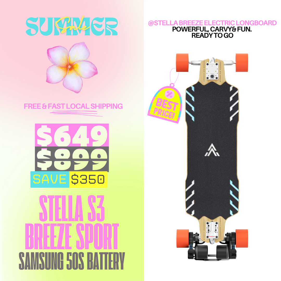Acedeck® Stella S3 Breeze Electric Longboard-Powerful& Long Range