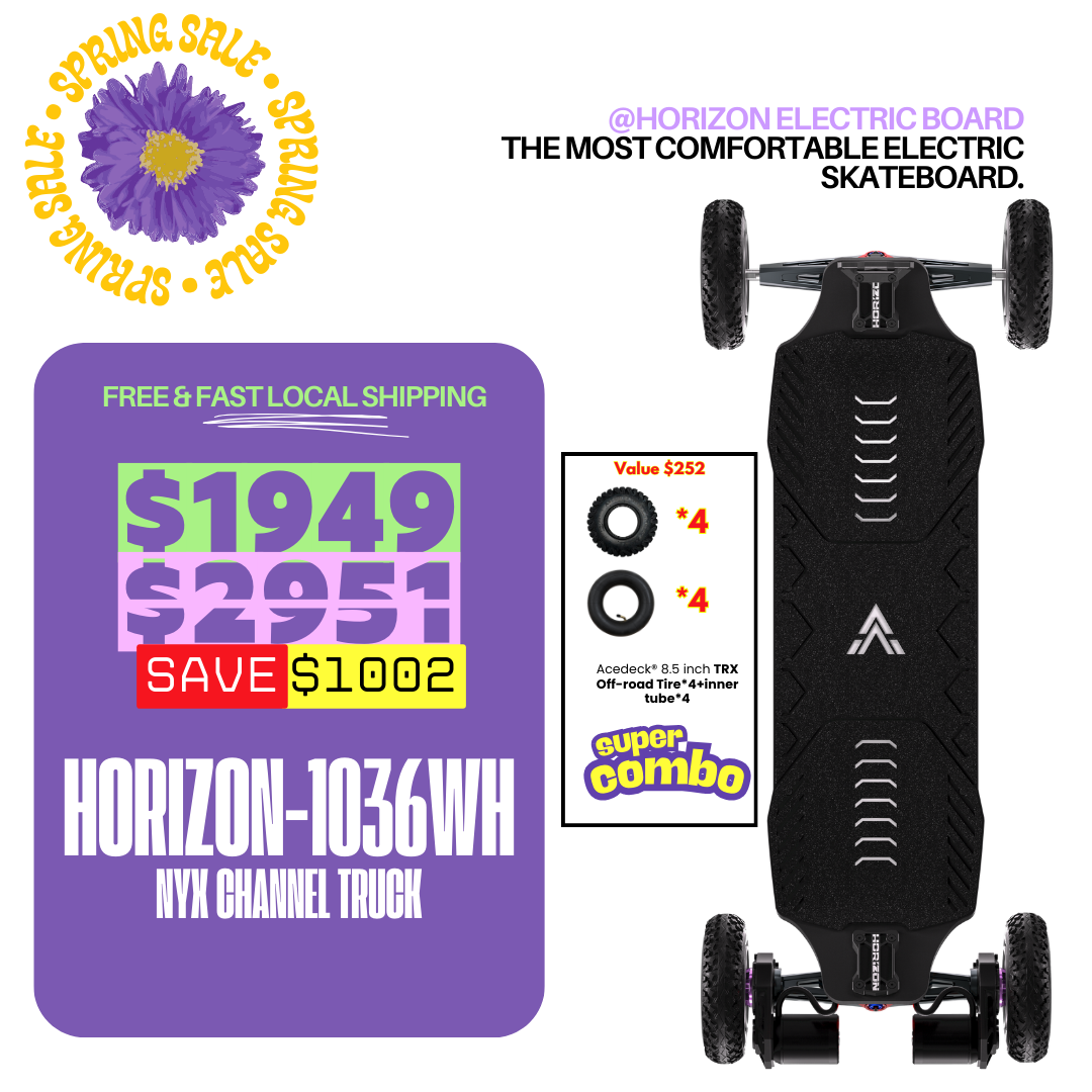 Acedeck® Horizon Electric Skateboard- Best Independent Suspension Electric Skateboards