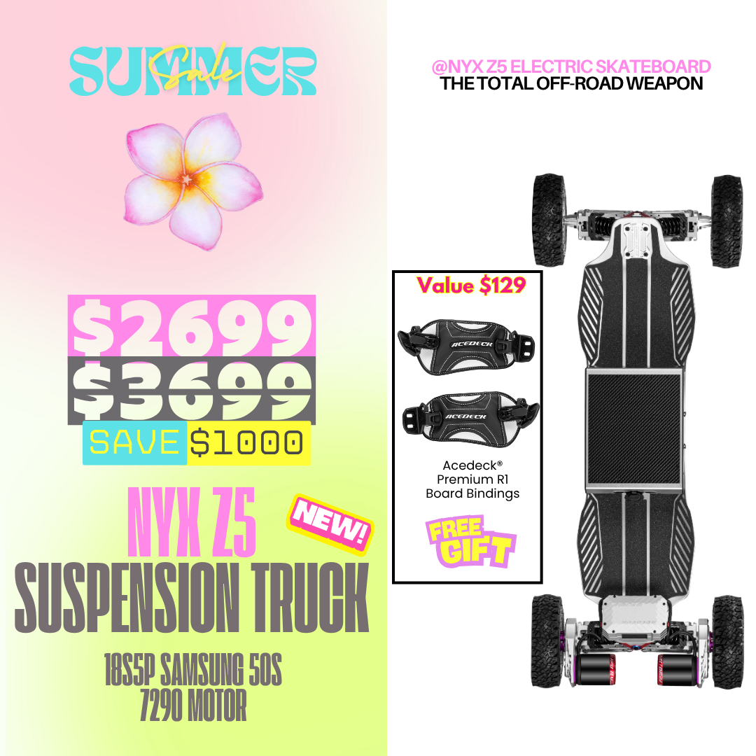 Acedeck® Nyx Z5 Off-road Electric Skateboard-THE TOTAL OFF-ROAD WEAPON